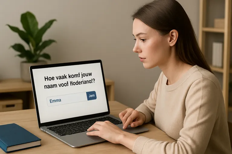 Hoe vind je hoe vaak jouw naam voorkomt in Nederland