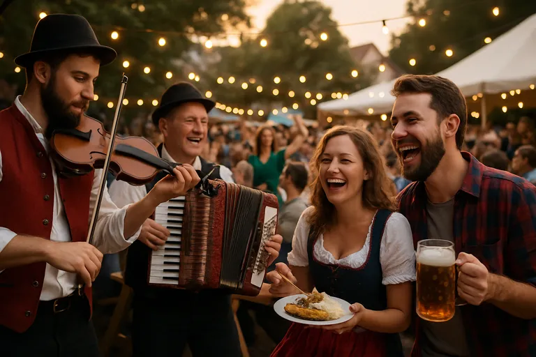 Volks in cultuur: muziek, eten en feesten